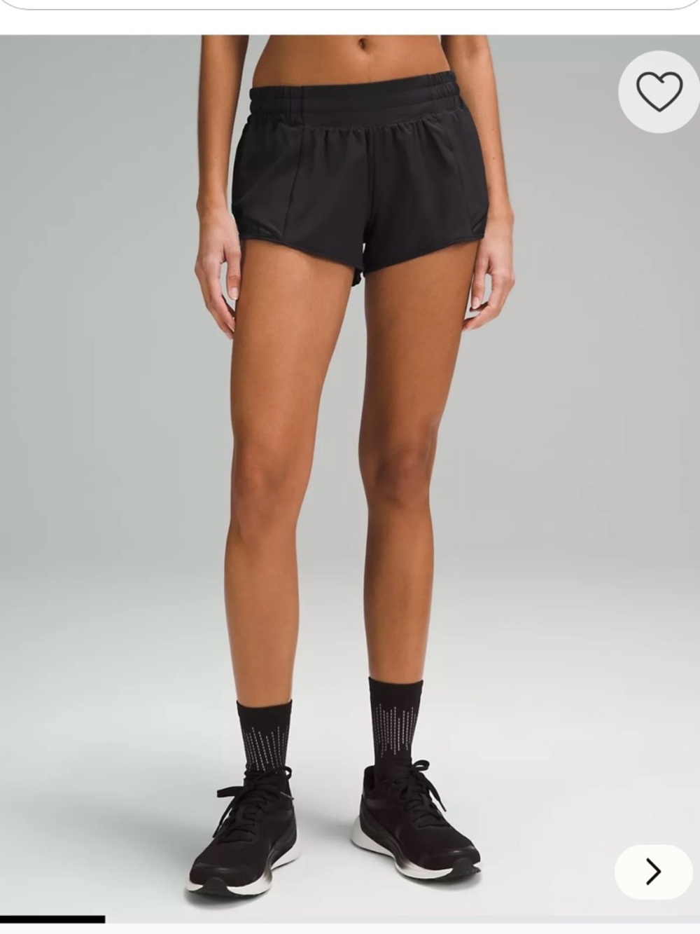 Lululemon Hotty Hot Low Rise Lined 2.5 Inch Running Short